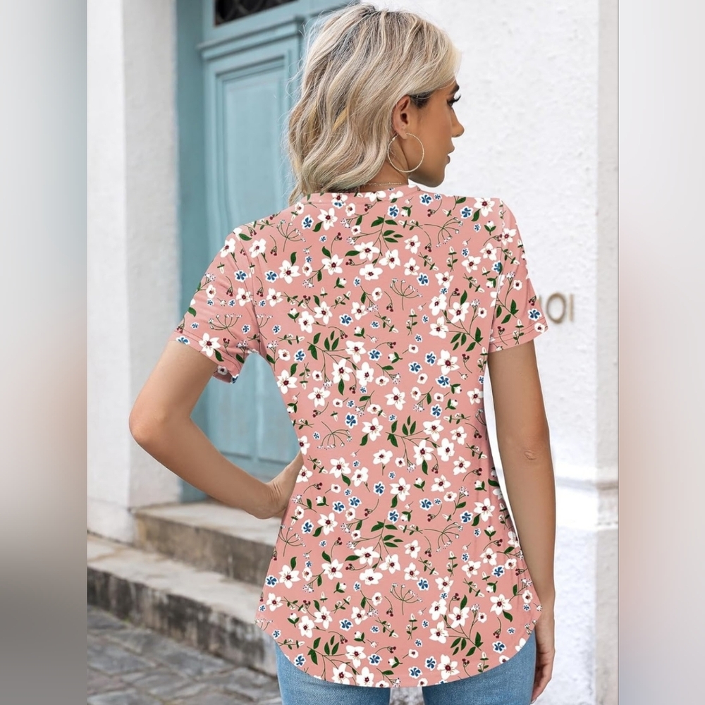 Kistore Womens Casual Crewneck Short Sleeve Shirt